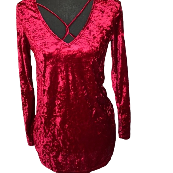a•gain Tops - a•gain polyester wine long sleeve top